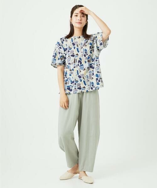 GIANNI LO GIUDICE / ジャンニ・ロ・ジュディチェ その他パンツ | [洗える]レーヨンコットンコクーンシルエットパンツ | 詳細4