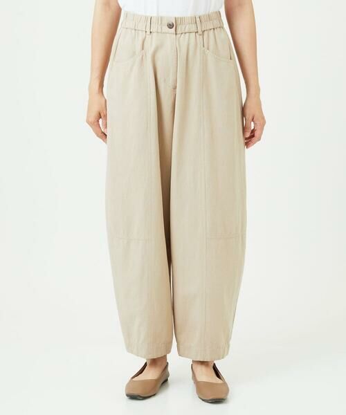 GIANNI LO GIUDICE / ジャンニ・ロ・ジュディチェ その他パンツ | [洗える]レーヨンコットンコクーンシルエットパンツ | 詳細8
