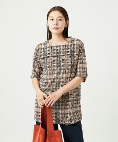 GIANNI LO GIUDICE / ジャンニ・ロ・ジュディチェ ロング・マキシ丈ワンピース | [接触冷感・洗える]ジオメトリックプリントチュニック