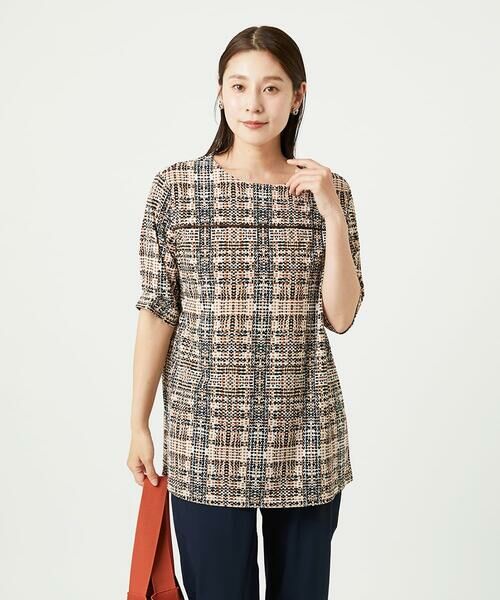 GIANNI LO GIUDICE / ジャンニ・ロ・ジュディチェ ロング・マキシ丈ワンピース | [接触冷感・洗える]ジオメトリックプリントチュニック | 詳細2