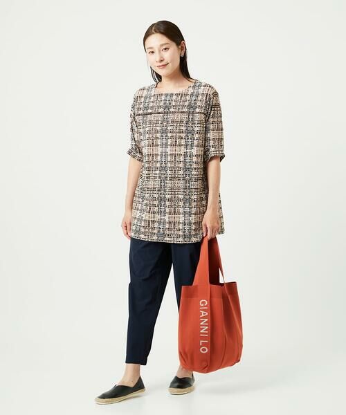 GIANNI LO GIUDICE / ジャンニ・ロ・ジュディチェ ロング・マキシ丈ワンピース | [接触冷感・洗える]ジオメトリックプリントチュニック | 詳細4