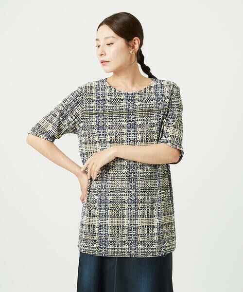 GIANNI LO GIUDICE / ジャンニ・ロ・ジュディチェ ロング・マキシ丈ワンピース | [接触冷感・洗える]ジオメトリックプリントチュニック | 詳細5