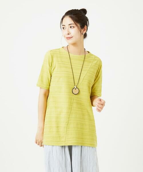 GIANNI LO GIUDICE / ジャンニ・ロ・ジュディチェ チュニック | [洗える]タックジャガードチュニックカットソー | 詳細1