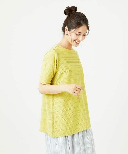 GIANNI LO GIUDICE / ジャンニ・ロ・ジュディチェ チュニック | [洗える]タックジャガードチュニックカットソー | 詳細3