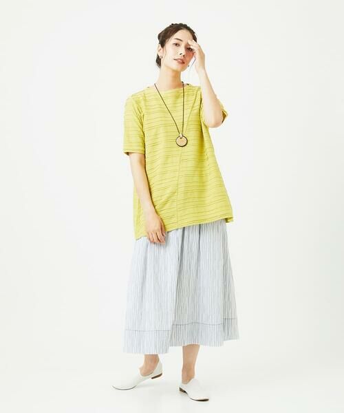 GIANNI LO GIUDICE / ジャンニ・ロ・ジュディチェ チュニック | [洗える]タックジャガードチュニックカットソー | 詳細4