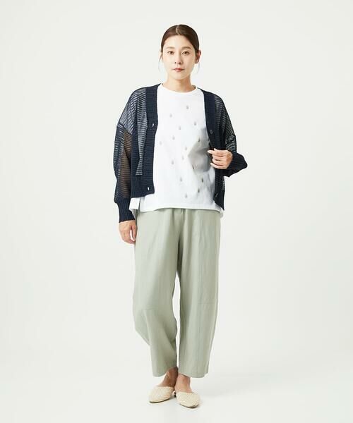 GIANNI LO GIUDICE / ジャンニ・ロ・ジュディチェ カーディガン・ボレロ | [洗える]透かし柄ニットカーディガン | 詳細11