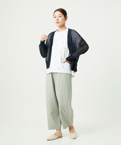 GIANNI LO GIUDICE / ジャンニ・ロ・ジュディチェ カーディガン・ボレロ | [洗える]透かし柄ニットカーディガン | 詳細12