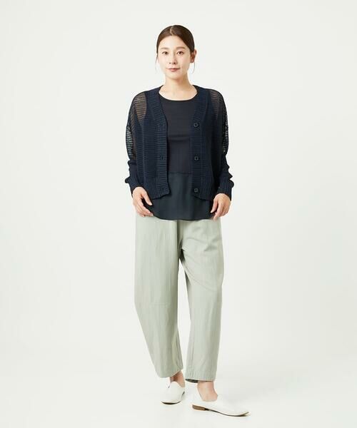 GIANNI LO GIUDICE / ジャンニ・ロ・ジュディチェ カーディガン・ボレロ | [洗える]透かし柄ニットカーディガン | 詳細13