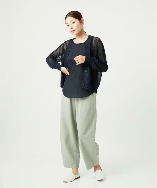 GIANNI LO GIUDICE / ジャンニ・ロ・ジュディチェ カーディガン・ボレロ | [洗える]透かし柄ニットカーディガン | 詳細14
