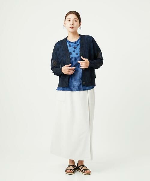 GIANNI LO GIUDICE / ジャンニ・ロ・ジュディチェ カーディガン・ボレロ | [洗える]透かし柄ニットカーディガン | 詳細8