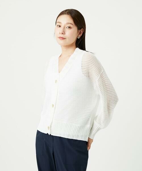 GIANNI LO GIUDICE / ジャンニ・ロ・ジュディチェ カーディガン・ボレロ | [洗える]透かし柄ニットカーディガン | 詳細19