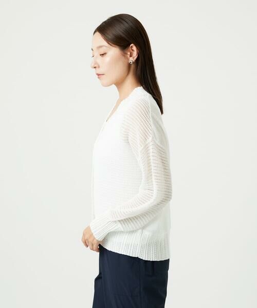 GIANNI LO GIUDICE / ジャンニ・ロ・ジュディチェ カーディガン・ボレロ | [洗える]透かし柄ニットカーディガン | 詳細21