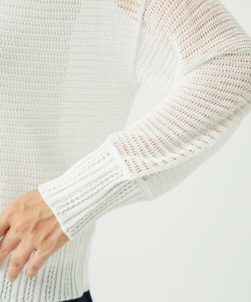 GIANNI LO GIUDICE / ジャンニ・ロ・ジュディチェ カーディガン・ボレロ | [洗える]透かし柄ニットカーディガン | 詳細24