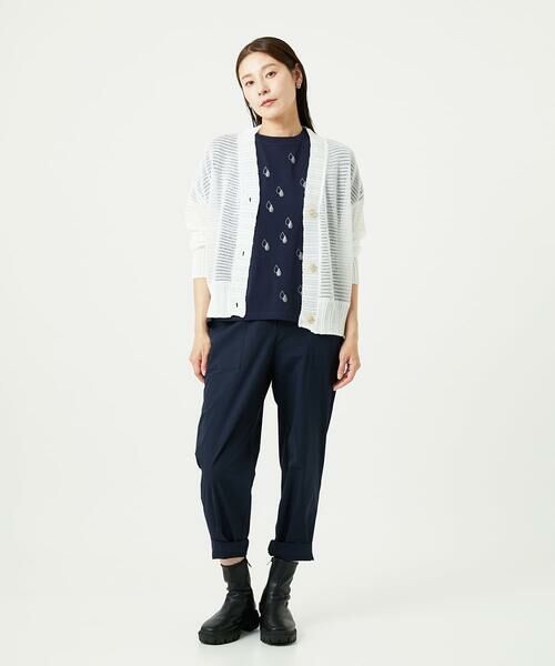 GIANNI LO GIUDICE / ジャンニ・ロ・ジュディチェ カーディガン・ボレロ | [洗える]透かし柄ニットカーディガン | 詳細25