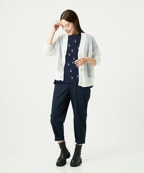 GIANNI LO GIUDICE / ジャンニ・ロ・ジュディチェ カーディガン・ボレロ | [洗える]透かし柄ニットカーディガン | 詳細26