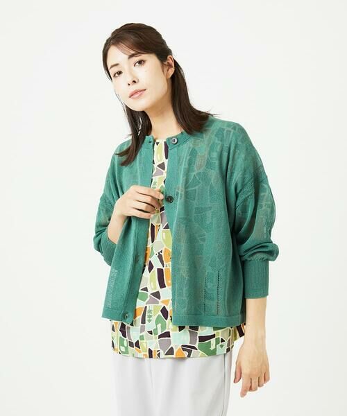 GIANNI LO GIUDICE / ジャンニ・ロ・ジュディチェ カーディガン・ボレロ | [洗える]ペーパーヤーンニットカーディガン | 詳細1