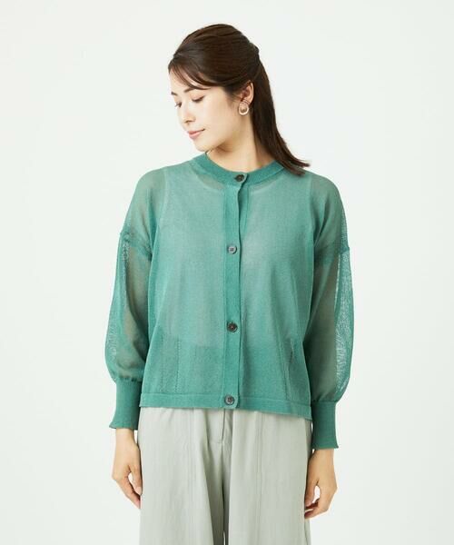 GIANNI LO GIUDICE / ジャンニ・ロ・ジュディチェ カーディガン・ボレロ | [洗える]ペーパーヤーンニットカーディガン | 詳細5