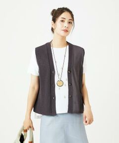 GIANNI LO GIUDICE / ジャンニ・ロ・ジュディチェ カーディガン・ボレロ | [洗える]ペーパーヤーンニットジレ