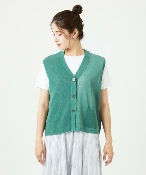 GIANNI LO GIUDICE / ジャンニ・ロ・ジュディチェ カーディガン・ボレロ | [洗える]ペーパーヤーンニットジレ | 詳細10