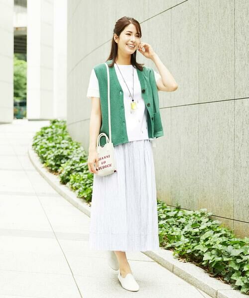 GIANNI LO GIUDICE / ジャンニ・ロ・ジュディチェ カーディガン・ボレロ | [洗える]ペーパーヤーンニットジレ | 詳細2