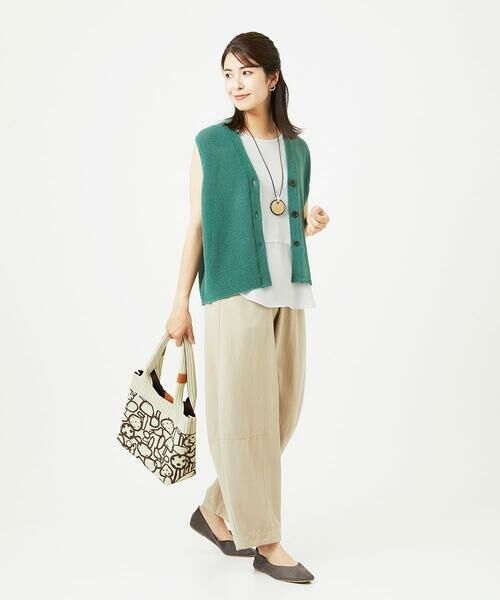 GIANNI LO GIUDICE / ジャンニ・ロ・ジュディチェ カーディガン・ボレロ | [洗える]ペーパーヤーンニットジレ | 詳細22