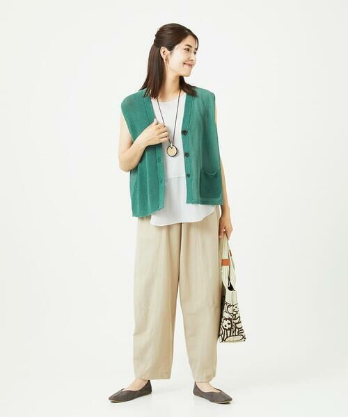 GIANNI LO GIUDICE / ジャンニ・ロ・ジュディチェ カーディガン・ボレロ | [洗える]ペーパーヤーンニットジレ | 詳細23