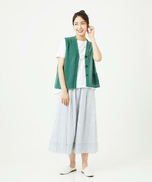 GIANNI LO GIUDICE / ジャンニ・ロ・ジュディチェ カーディガン・ボレロ | [洗える]ペーパーヤーンニットジレ | 詳細25