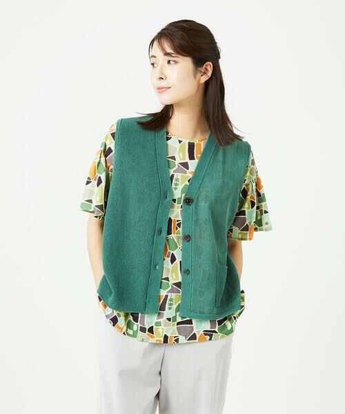 GIANNI LO GIUDICE / ジャンニ・ロ・ジュディチェ カーディガン・ボレロ | [洗える]ペーパーヤーンニットジレ | 詳細5