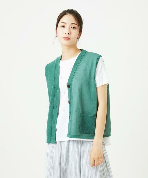 GIANNI LO GIUDICE / ジャンニ・ロ・ジュディチェ カーディガン・ボレロ | [洗える]ペーパーヤーンニットジレ | 詳細8