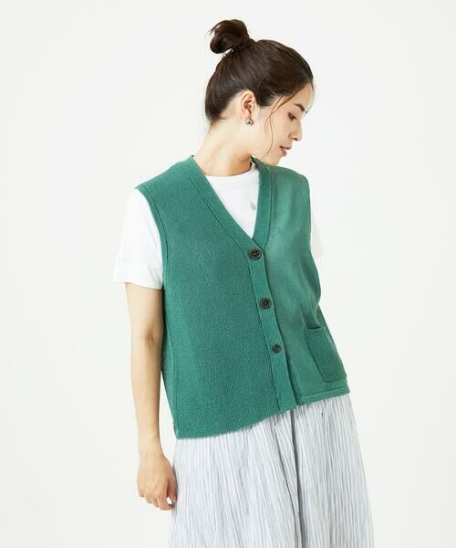 GIANNI LO GIUDICE / ジャンニ・ロ・ジュディチェ カーディガン・ボレロ | [洗える]ペーパーヤーンニットジレ | 詳細9