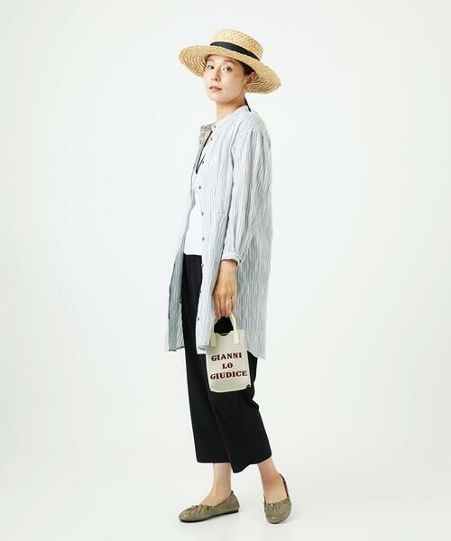 GIANNI LO GIUDICE / ジャンニ・ロ・ジュディチェ シャツ・ブラウス | [洗える]コットンタックドビーロングブラウス | 詳細10