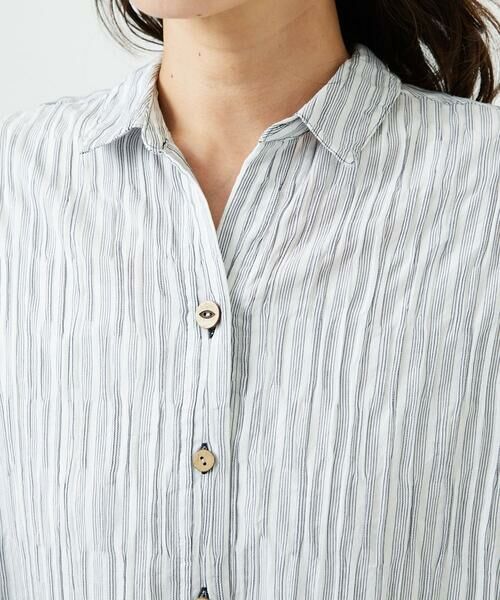 GIANNI LO GIUDICE / ジャンニ・ロ・ジュディチェ シャツ・ブラウス | [洗える]コットンタックドビーブラウス | 詳細12