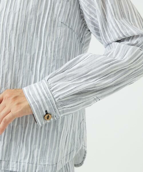 GIANNI LO GIUDICE / ジャンニ・ロ・ジュディチェ シャツ・ブラウス | [洗える]コットンタックドビーブラウス | 詳細13