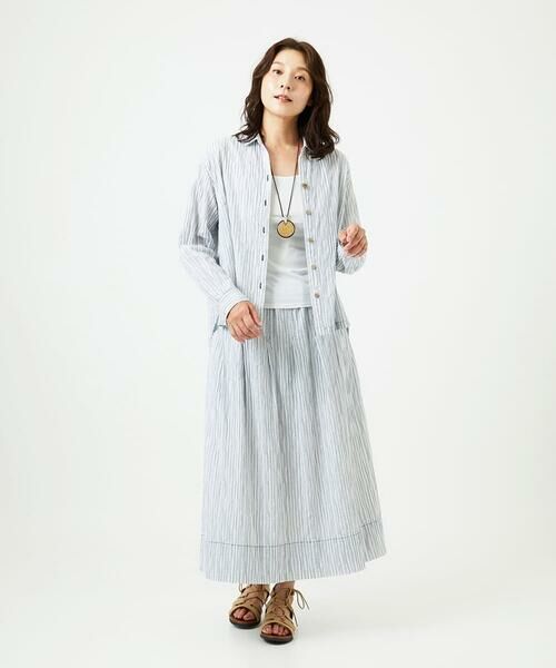 GIANNI LO GIUDICE / ジャンニ・ロ・ジュディチェ シャツ・ブラウス | [洗える]コットンタックドビーブラウス | 詳細19