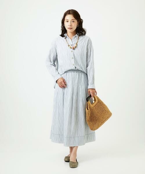 GIANNI LO GIUDICE / ジャンニ・ロ・ジュディチェ シャツ・ブラウス | [洗える]コットンタックドビーブラウス | 詳細20