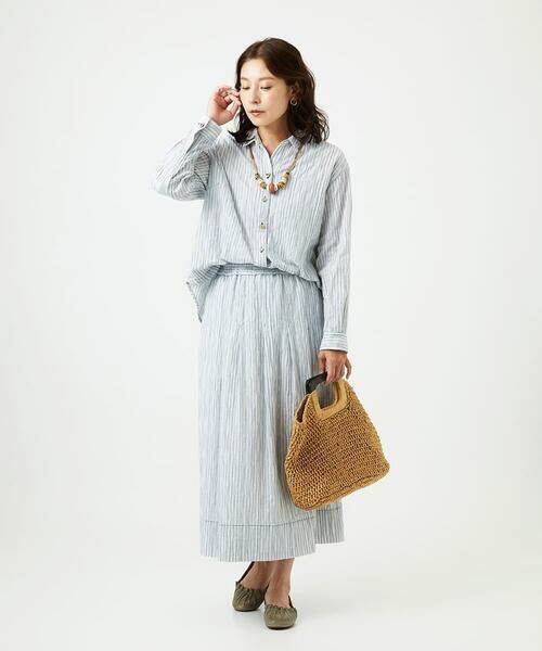 GIANNI LO GIUDICE / ジャンニ・ロ・ジュディチェ シャツ・ブラウス | [洗える]コットンタックドビーブラウス | 詳細21