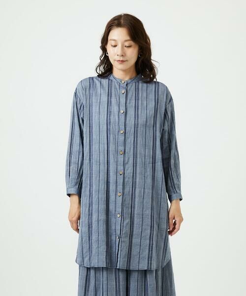 GIANNI LO GIUDICE / ジャンニ・ロ・ジュディチェ シャツ・ブラウス | [洗える]ドビーシャーリングロングブラウス | 詳細11