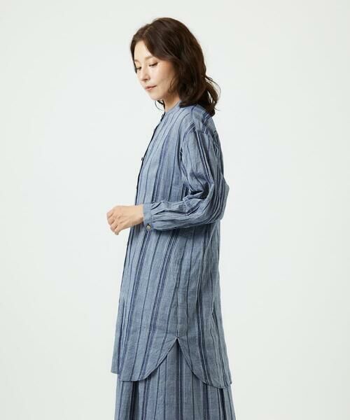 GIANNI LO GIUDICE / ジャンニ・ロ・ジュディチェ シャツ・ブラウス | [洗える]ドビーシャーリングロングブラウス | 詳細14