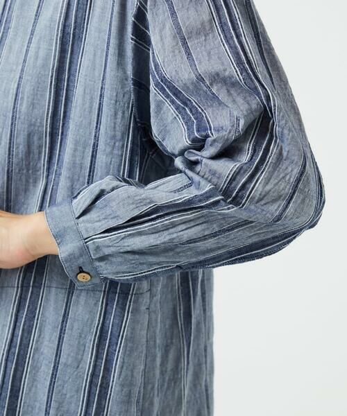 GIANNI LO GIUDICE / ジャンニ・ロ・ジュディチェ シャツ・ブラウス | [洗える]ドビーシャーリングロングブラウス | 詳細17