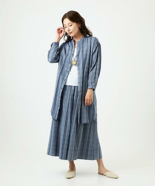 GIANNI LO GIUDICE / ジャンニ・ロ・ジュディチェ シャツ・ブラウス | [洗える]ドビーシャーリングロングブラウス | 詳細24