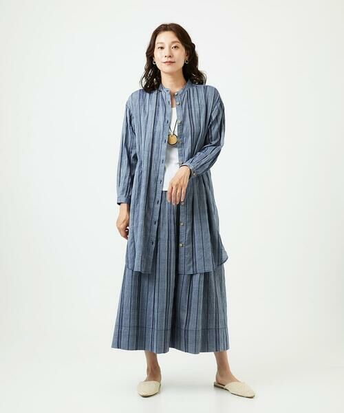 GIANNI LO GIUDICE / ジャンニ・ロ・ジュディチェ シャツ・ブラウス | [洗える]ドビーシャーリングロングブラウス | 詳細25