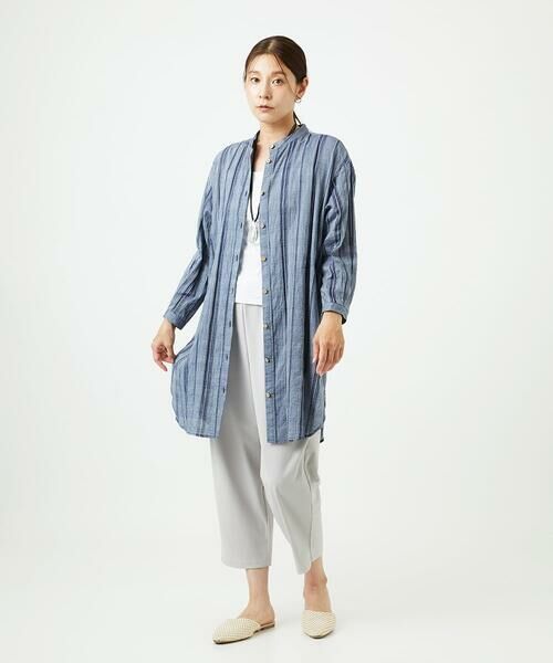 GIANNI LO GIUDICE / ジャンニ・ロ・ジュディチェ シャツ・ブラウス | [洗える]ドビーシャーリングロングブラウス | 詳細28