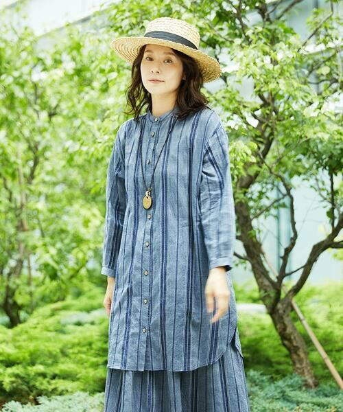 GIANNI LO GIUDICE / ジャンニ・ロ・ジュディチェ シャツ・ブラウス | [洗える]ドビーシャーリングロングブラウス | 詳細4