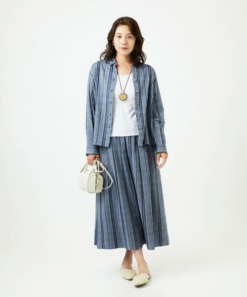 GIANNI LO GIUDICE / ジャンニ・ロ・ジュディチェ シャツ・ブラウス | [洗える]ドビーシャーリングブラウス | 詳細12