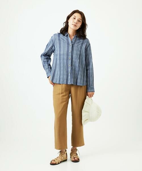 GIANNI LO GIUDICE / ジャンニ・ロ・ジュディチェ シャツ・ブラウス | [洗える]ドビーシャーリングブラウス | 詳細17