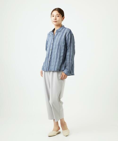 GIANNI LO GIUDICE / ジャンニ・ロ・ジュディチェ シャツ・ブラウス | [洗える]ドビーシャーリングブラウス | 詳細18