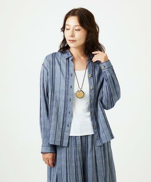 GIANNI LO GIUDICE / ジャンニ・ロ・ジュディチェ シャツ・ブラウス | [洗える]ドビーシャーリングブラウス | 詳細2