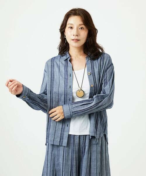 GIANNI LO GIUDICE / ジャンニ・ロ・ジュディチェ シャツ・ブラウス | [洗える]ドビーシャーリングブラウス | 詳細3