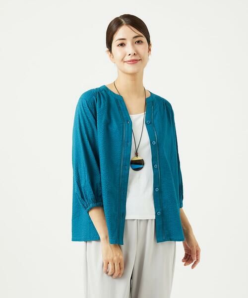 GIANNI LO GIUDICE / ジャンニ・ロ・ジュディチェ シャツ・ブラウス | [洗える・日本製]ミラクルウェーブブラウス | 詳細4