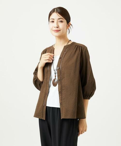 GIANNI LO GIUDICE / ジャンニ・ロ・ジュディチェ シャツ・ブラウス | [洗える・日本製]ミラクルウェーブブラウス | 詳細12